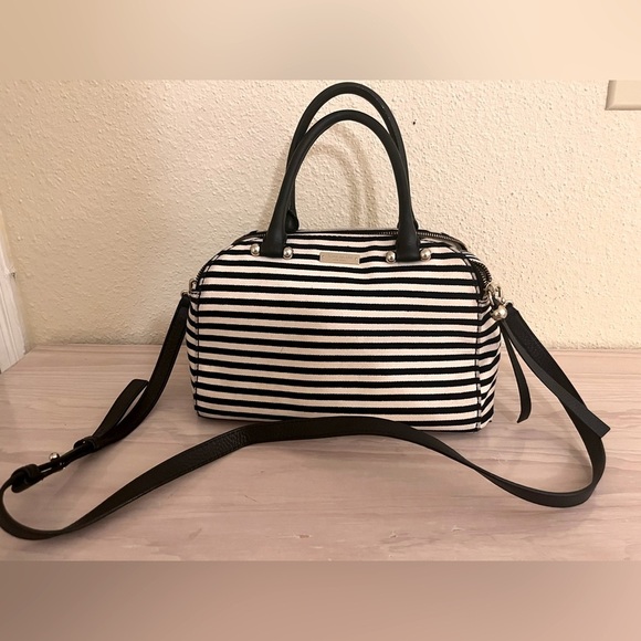 kate spade Handbags - Kate Spade Striped Shoulder Satchel Crossbody Bag